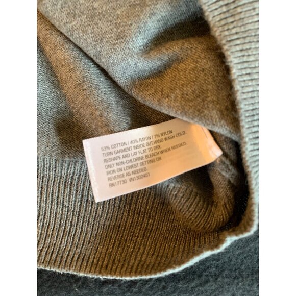 Merona Womens Size XXLarge Grey Cardigan With Sequin Shoulders - Picture 4 of 10